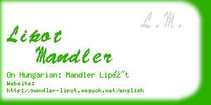 lipot mandler business card